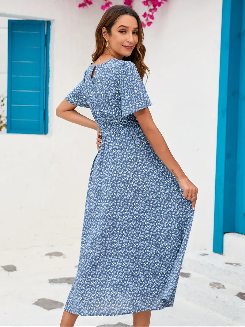 womens maternity dress boho ruffles short sleeve floral - Temu womens maternity dress boho ruffles short sleeve floral - Temu