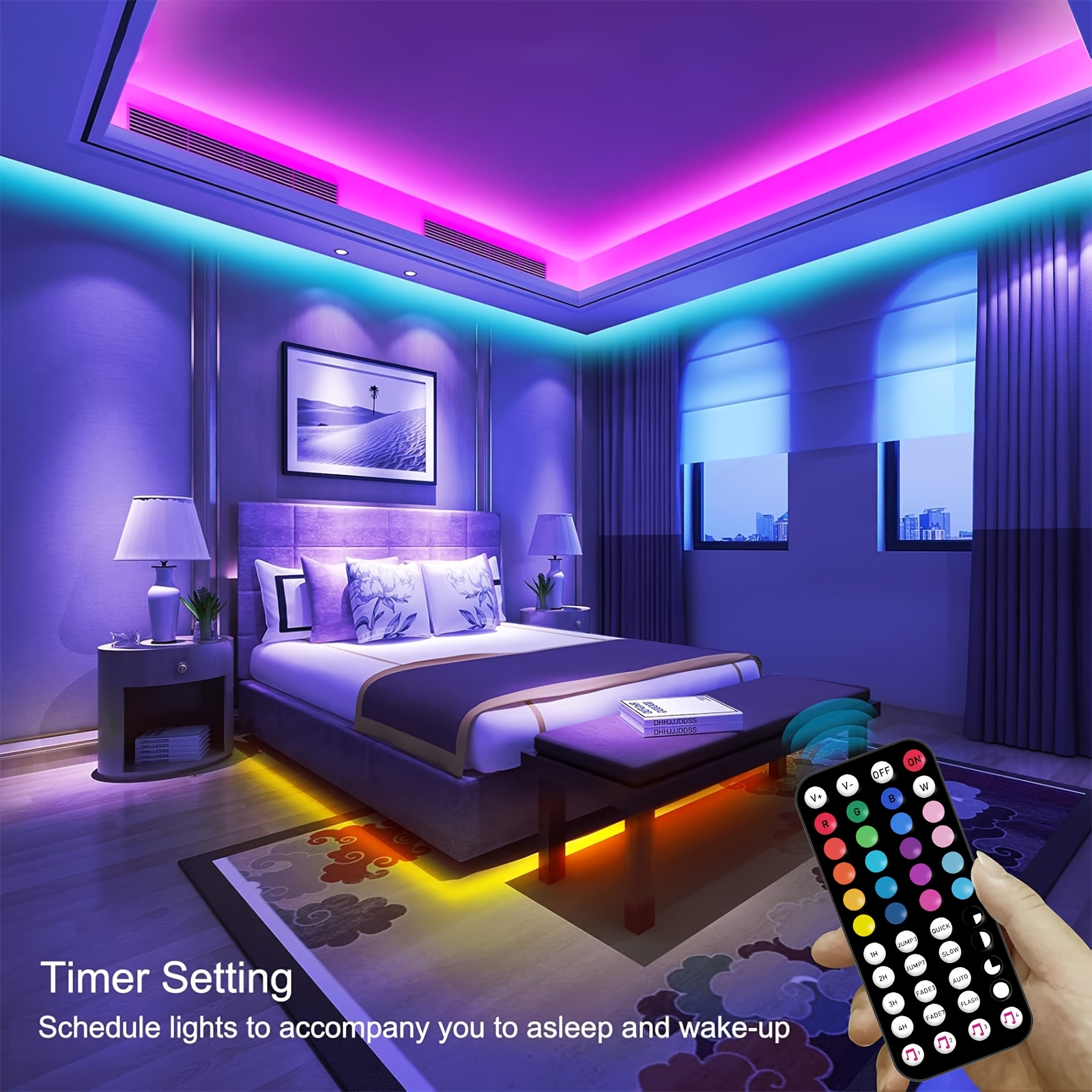 smart rgb led strip lights wireless rgb rgb color Temu Australia