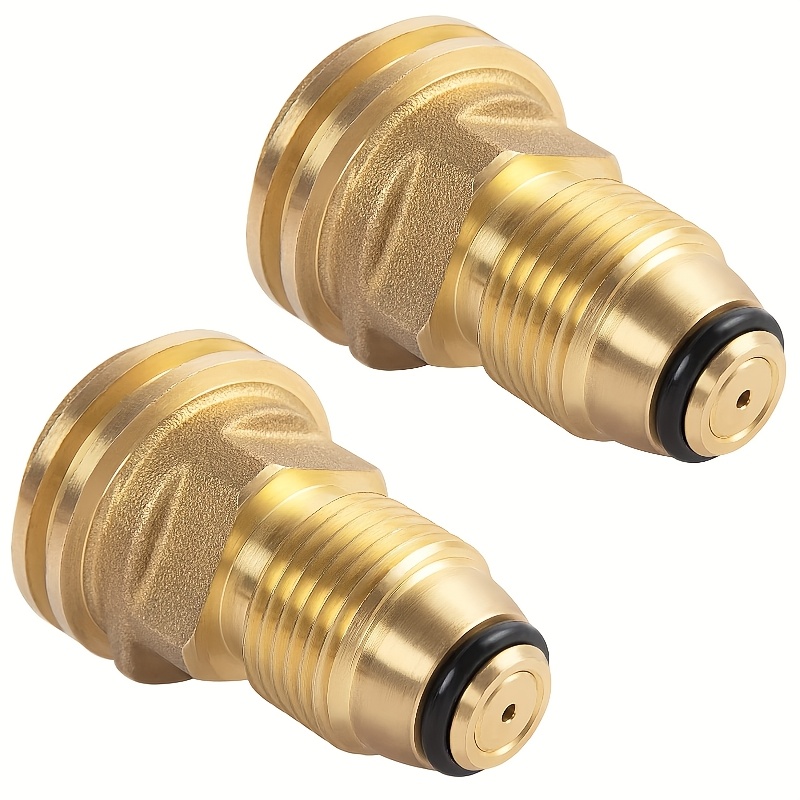 TEMU Propane Tank Adapter Converts Pol To Qcc1, Propane Adapter Brass, Propane Tank Adapter Converts Pol Lp Tank To Qcc1/type1 Hose Or Regulator, Old