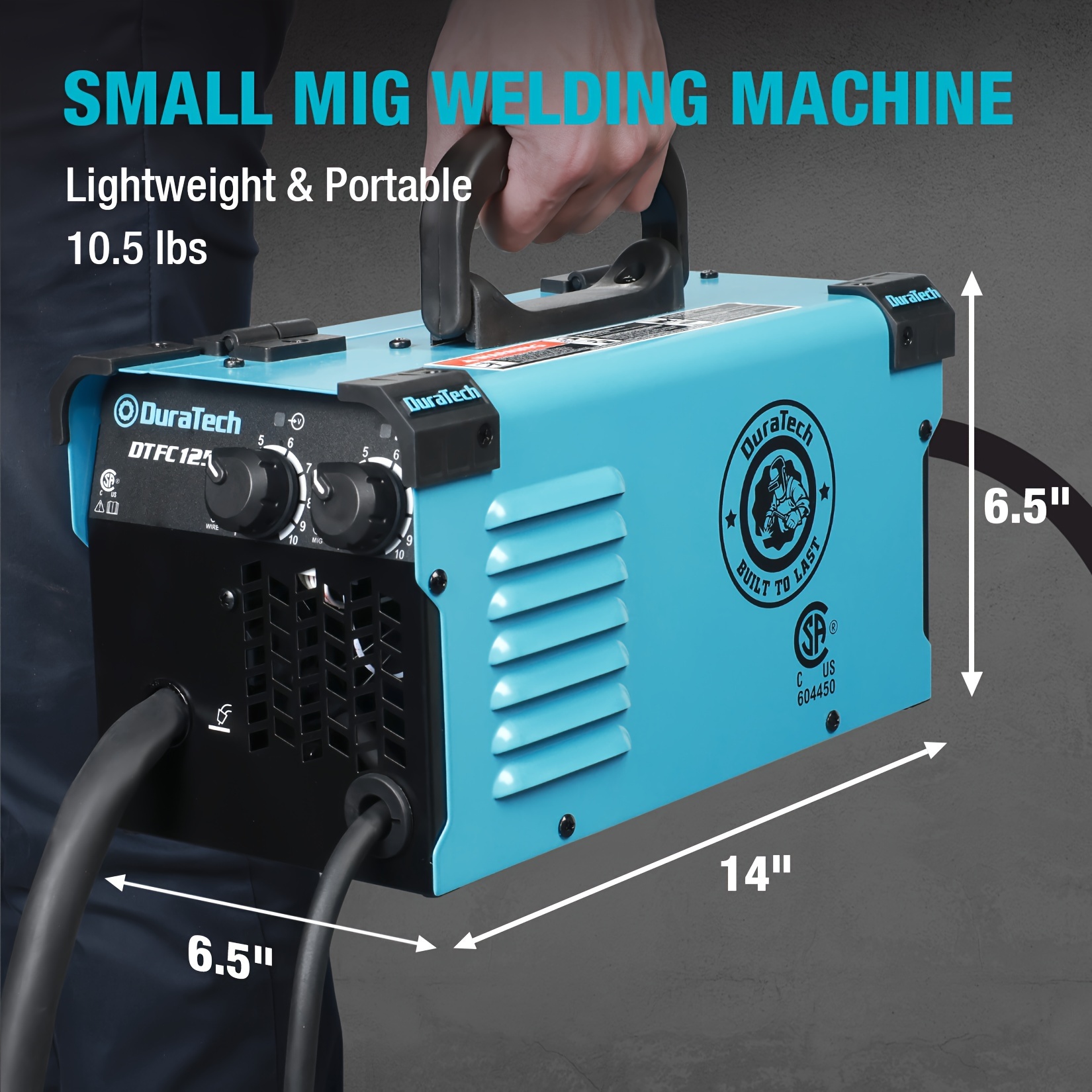 Poste à Souder MIG DuraTech 125A Sans Gaz - 120V, Flux Cored, Bleu, Neuf