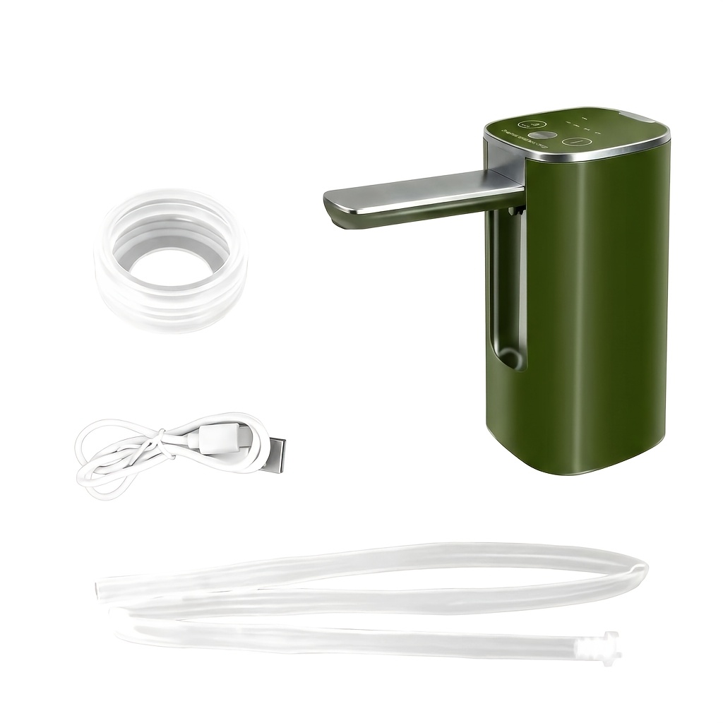 TEMU Automatic Touch Control Water Pump - For 5/4.8/3.5/3.2 Gal (18.9/18.2/13.2/12.1l) Water Containers, Portable Foldable With Type-c Rechargeable,