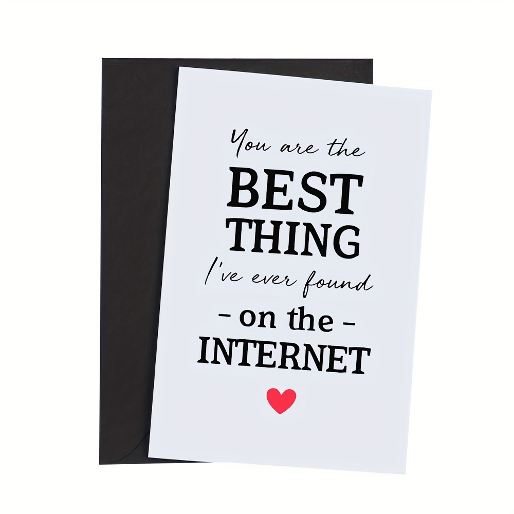 's Day For Him - For Husband, Wife, , Girlfriend, Fiance | Includes Envelope | For Anniversaries &