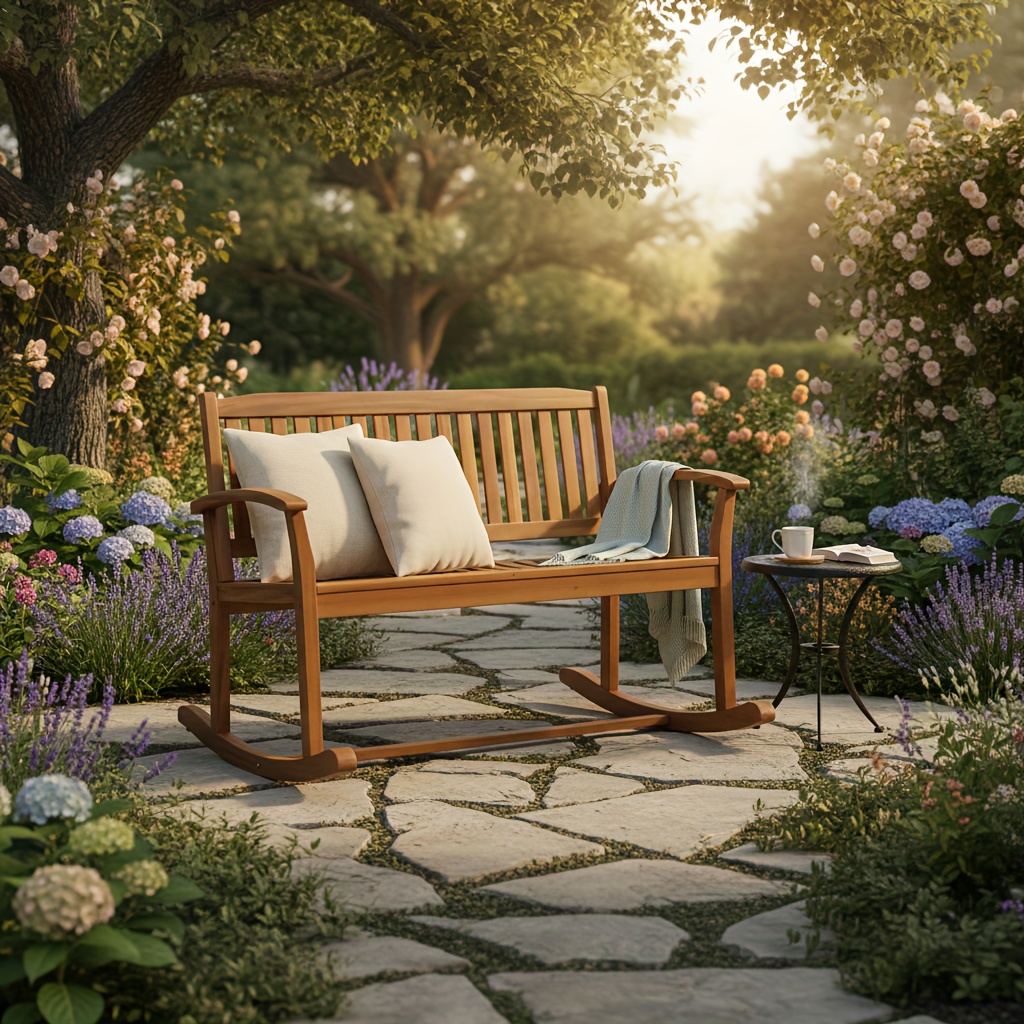 Outdoor Wood Garden Bench, 50