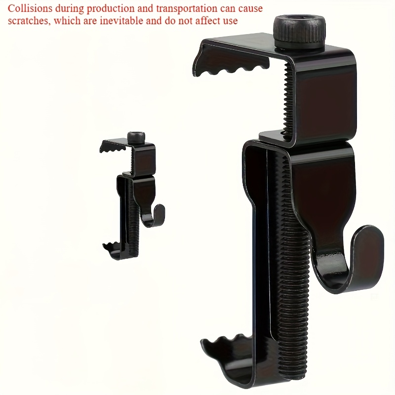 "multi-functional" Set Of 2 Easy-to-install Hooks - Durable Wall Clips For Hanging Alarm Clocks And Hats, Utility Hooks