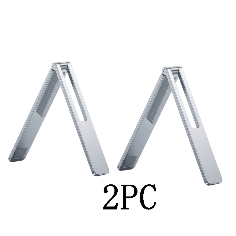 TEMU 2pcs Metal Phone Stand 90 Degree Folding Fashion Stand Universal Adhesive Smart Phone And Compact Desktop Stand Bar Convex Point Phone Stand