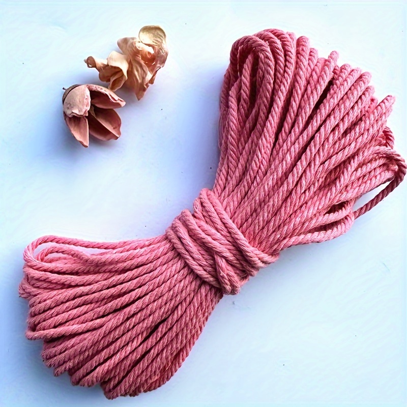 20meters Colored Cotton Rope Diy Handmade Crochetsewing Kit - Temu