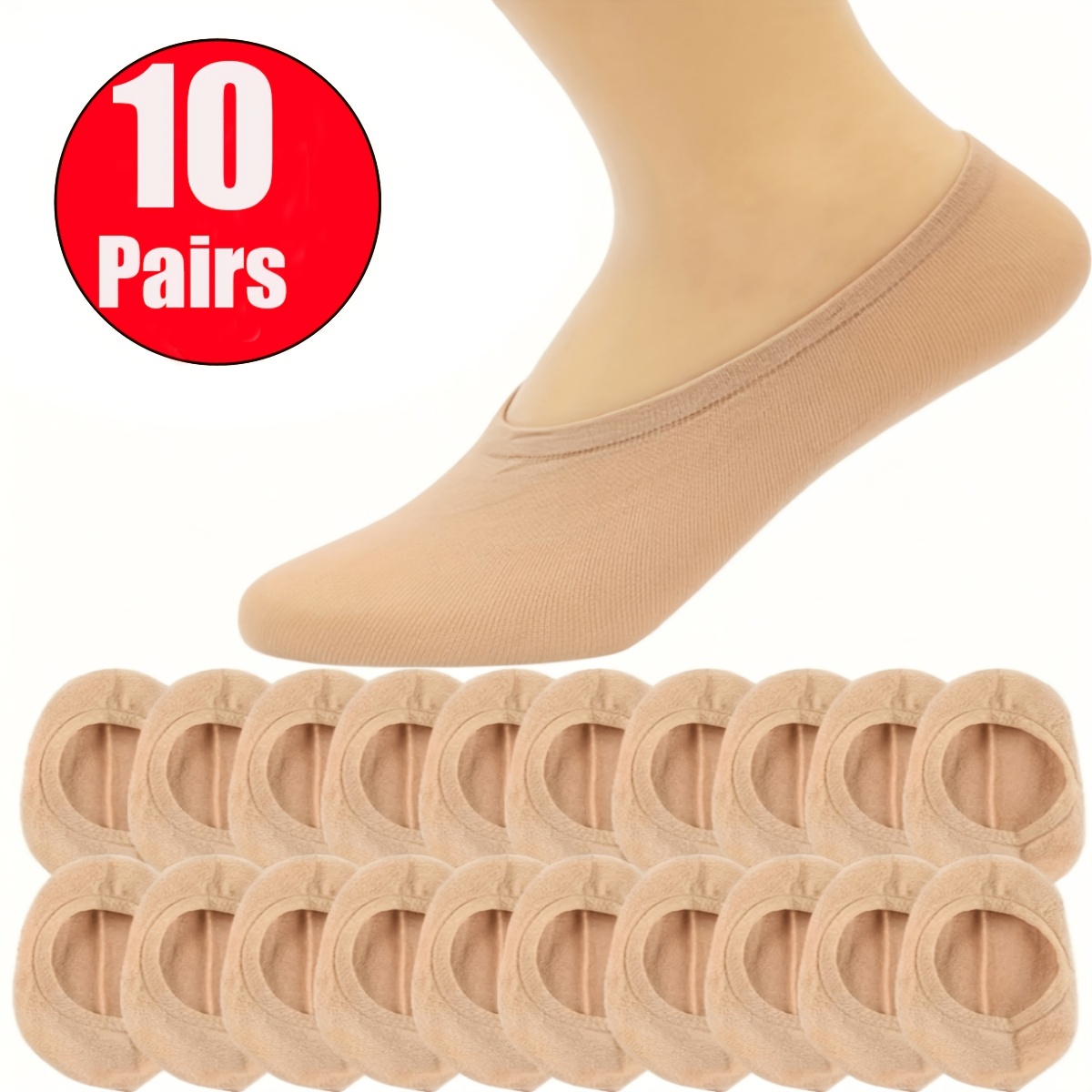 E-shop 10 Paar Damen Socken, weich und atmungsaktiv, Herren Hochelastische Socken, Crew Socken, weich, elastisch, bequem und atmungsaktiv, geeignet für