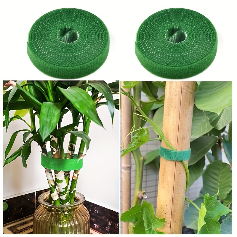 

10 Meters/32.8ft Plant Ties Hook And Loop Fastener Garden Tape For Plant Free Cut And Reusable Adjustable Thicker Support