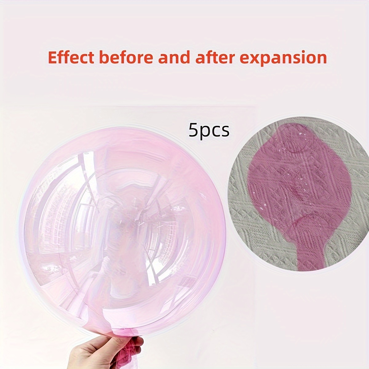 5pcs Vibrant Bobo Balls In Blue, - Perfect For Party Decorations & Fake Bubble Effects Bobo Balloons For Christmas, Halloween