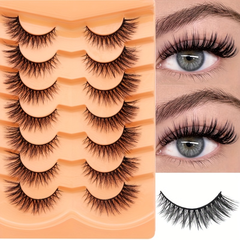Jieshm Luxury 3d Plush False Eyelashes - Thick, Fluffy, Lightweight, Suitable For Beginners | Multiple Styles Reusable Lashes C/d Curling, 10-12mm/16-18mm/6-9mm