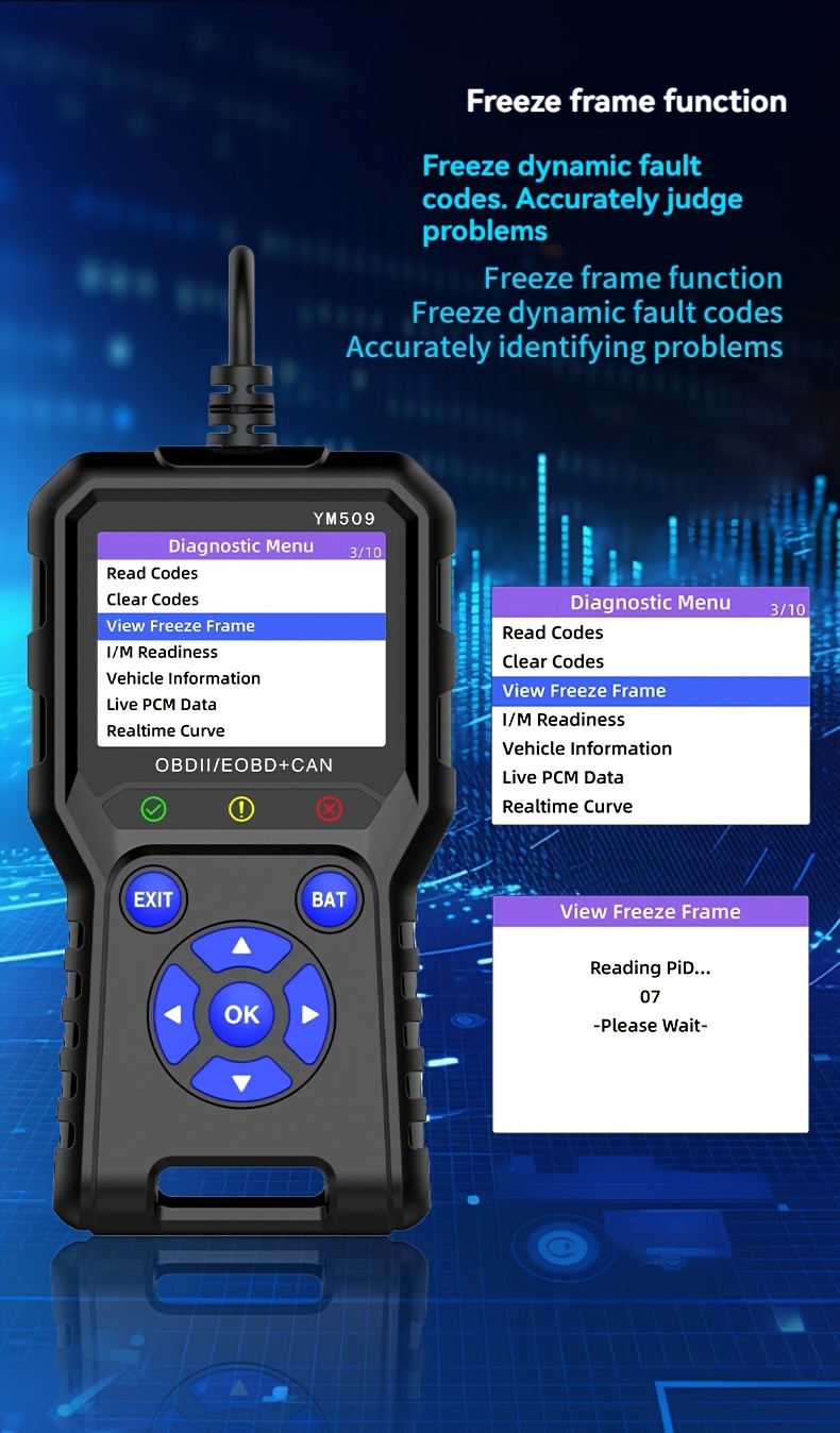 Ym509 Obd Ii E Obd Diagnostic Scanner Advanced Car Code - Temu Philippines