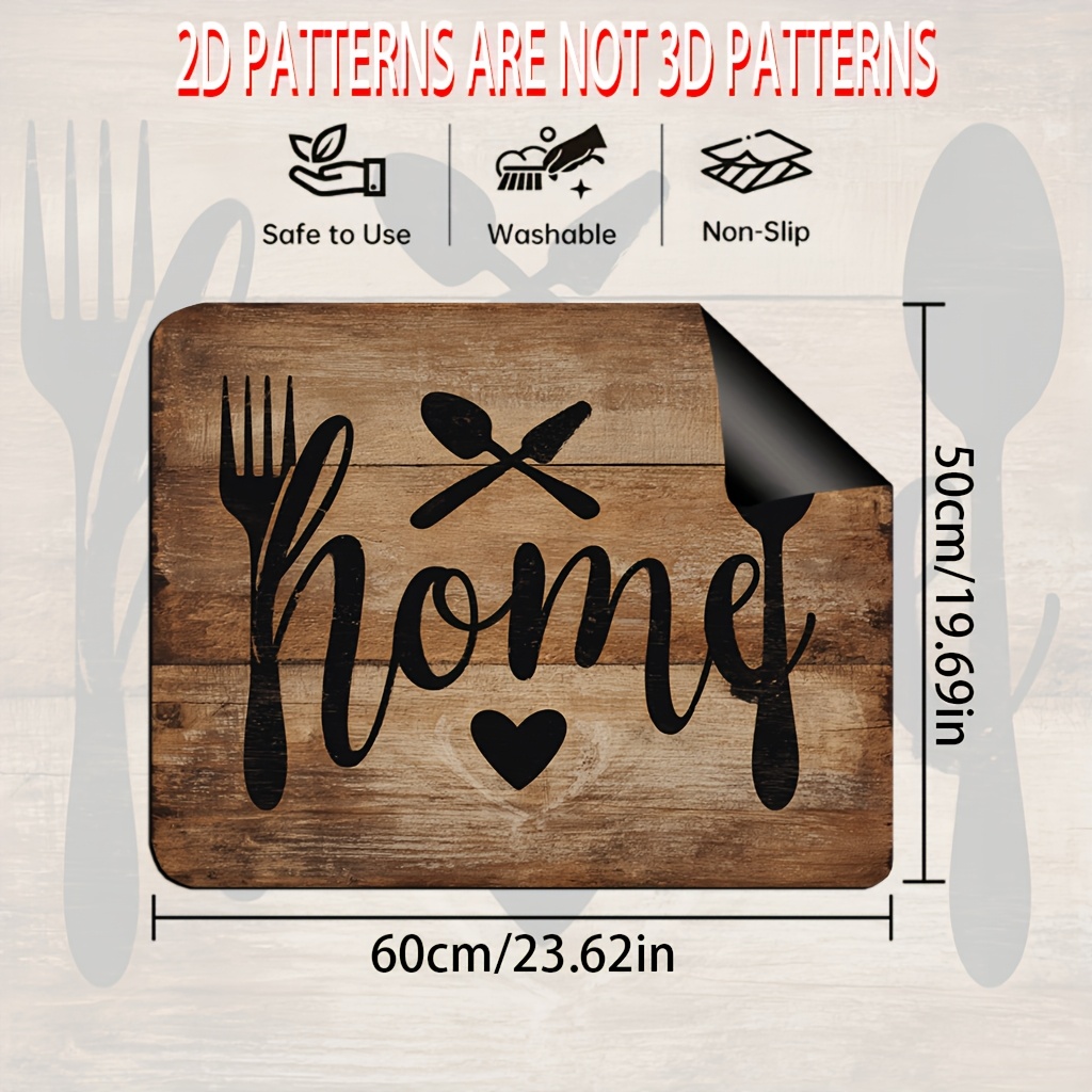 TEMU 1 pezzo, Copertura per Piano Cottura Stampa 2D Piatta, Copertura per Piano Cottura con a Cuore e Utensili, Tappetino per Caff癡 come Copertura