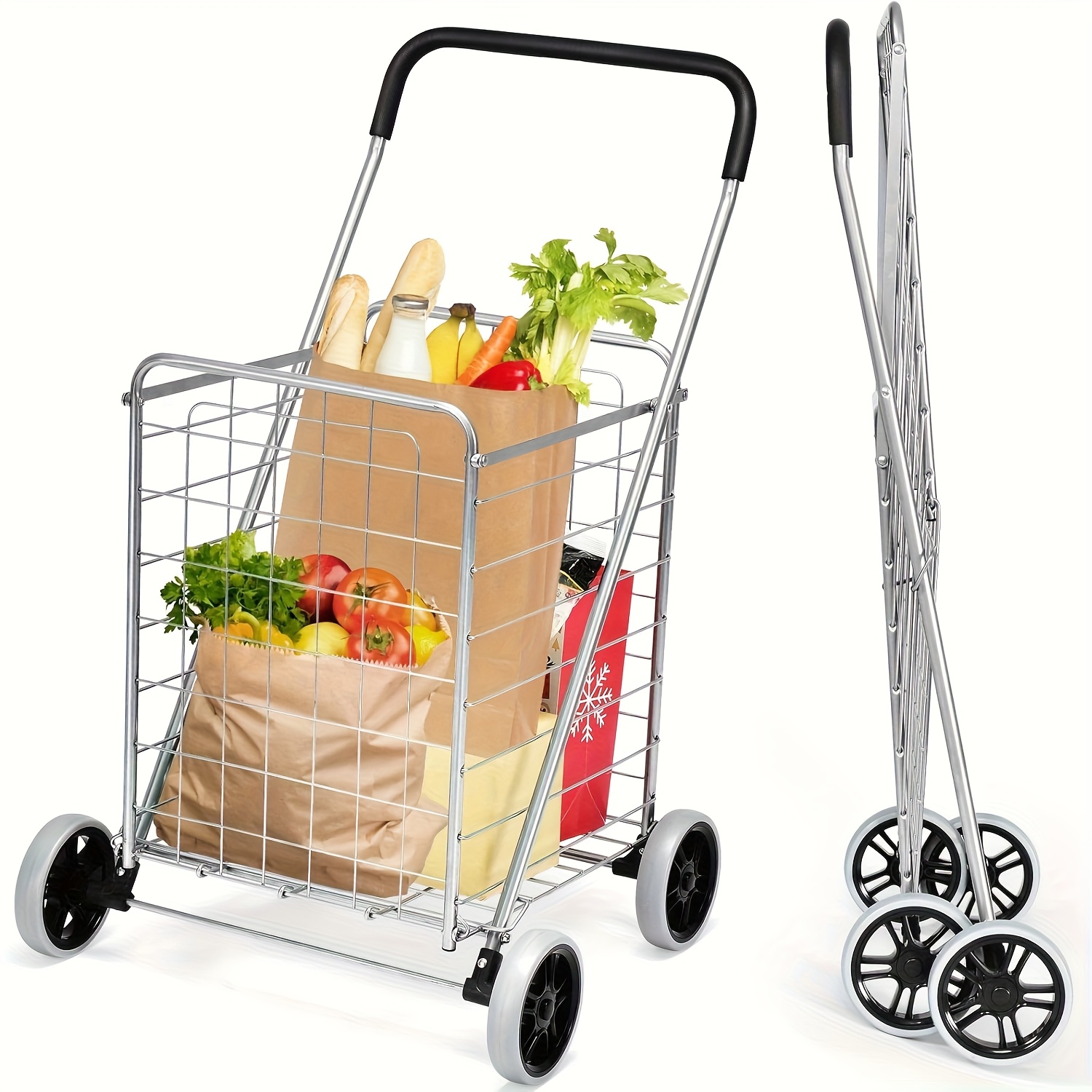 Multi- Functional Shopping Cart, , Spacious Storage, Easy Maneuverability