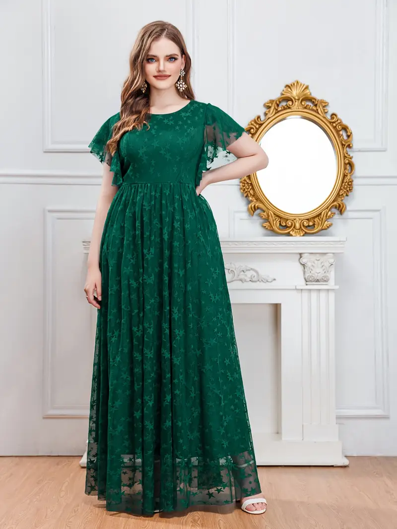 plus size womens elegant emerald green white contrast lace - Temu Philippines plus size womens elegant emerald green white contrast lace - Temu Philippines