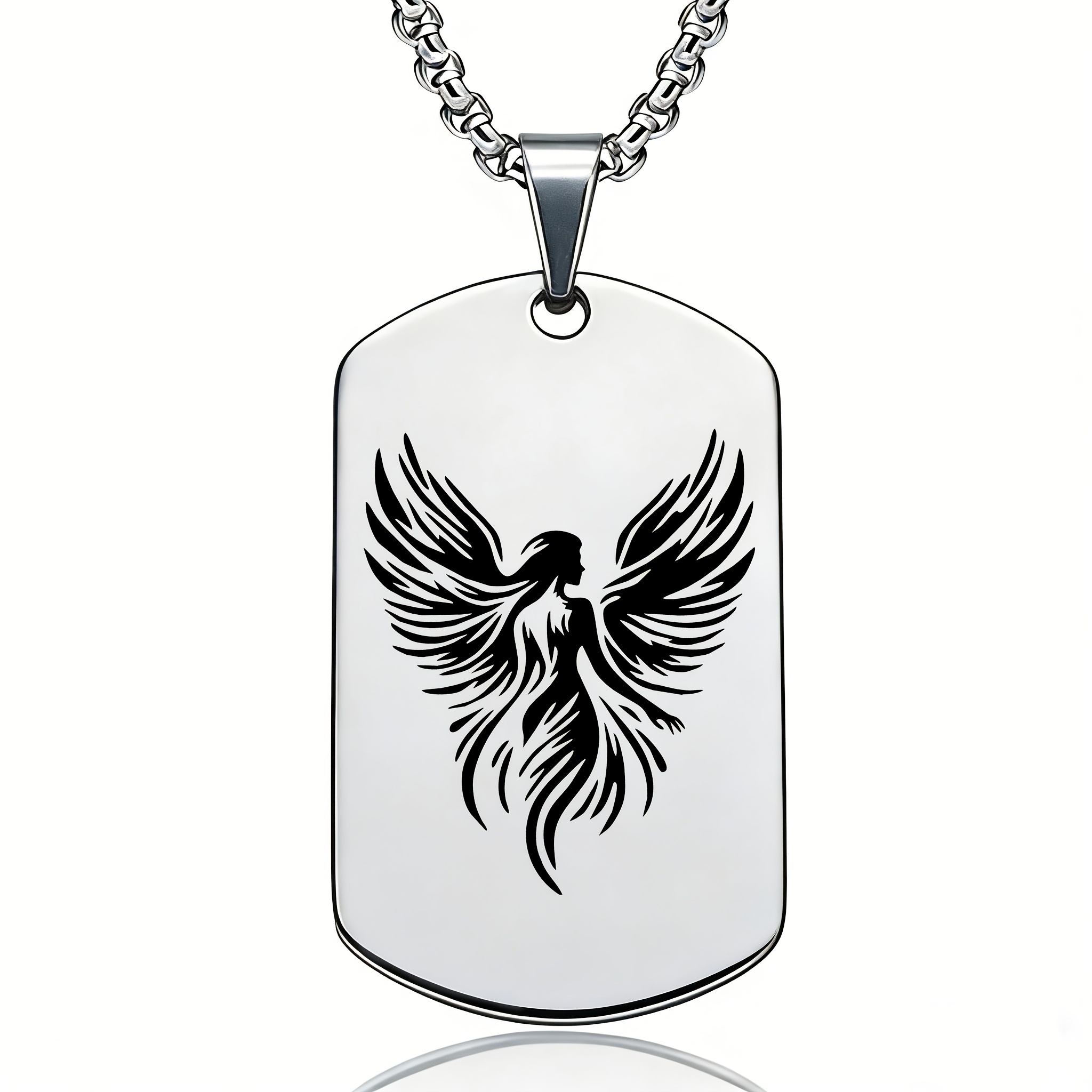 Trendy Silhouette Design Stainless Steel Pendant Necklace