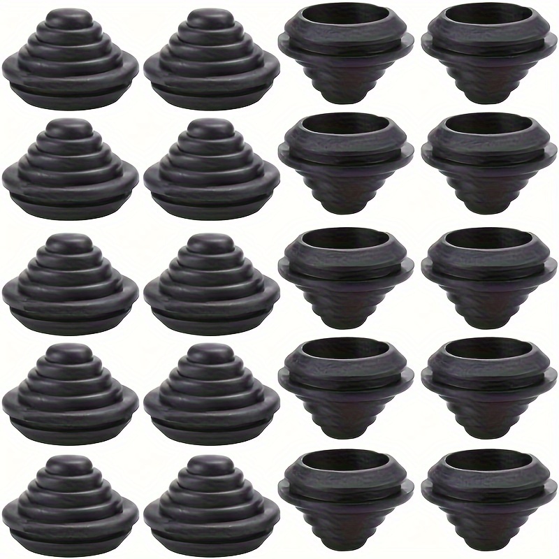 

20pcs Rubber Cable Grommets, 25mm Slotted Sealing Cable Seals For Wire, Plug & Electrical Box Protection