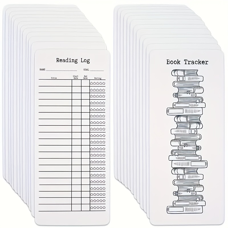 

25pcs Fun Reading List Bookmarks - Page Markers & For Books, Creative Library Accessories For , Students, And Teachers