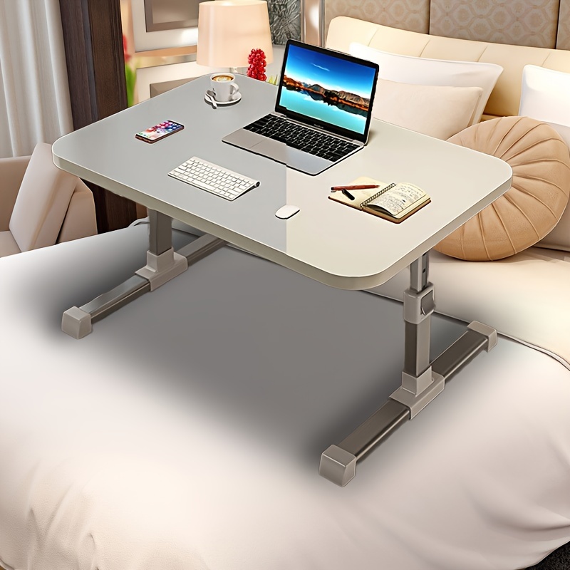 Soporte plegable para ordenador portátil, escritorio elevable, escritorio  portátil de estudio, pequeño escritorio de oficina con cajones y ranuras