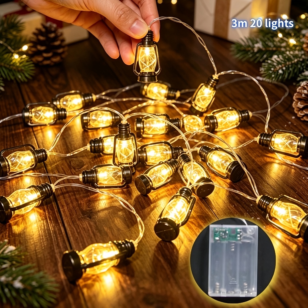 TEMU 59in/118in Kerosene Bottle Fairy Lights, Led Lights And Ambient Colorful Lights, Indoor And Outdoor Decorative Lights, Suitable For Decorating