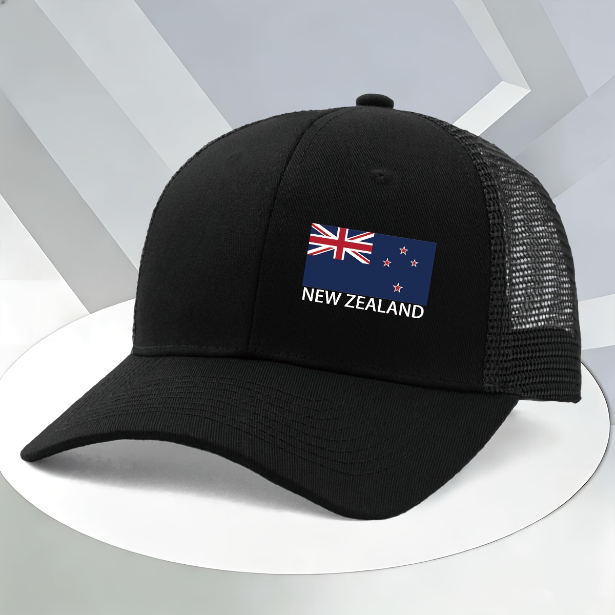 TEMU A High-quality Men's Printed "new Zealand" Pattern Baseball , A Casual Snapback Hat With A Simple, , And Fashionable Design. This Trendy And