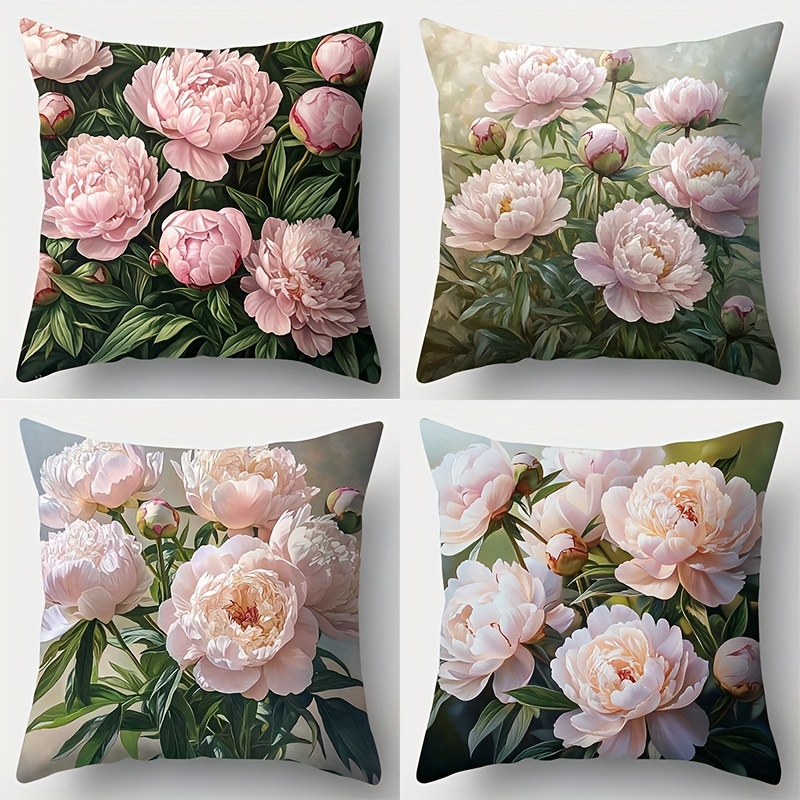 

4pcs, New Pillowcase, , , Comfortable Pillowcase 17.7 * 17.7 , -sided , Christmas Decoration, Sofa Backrest , Pillowcase