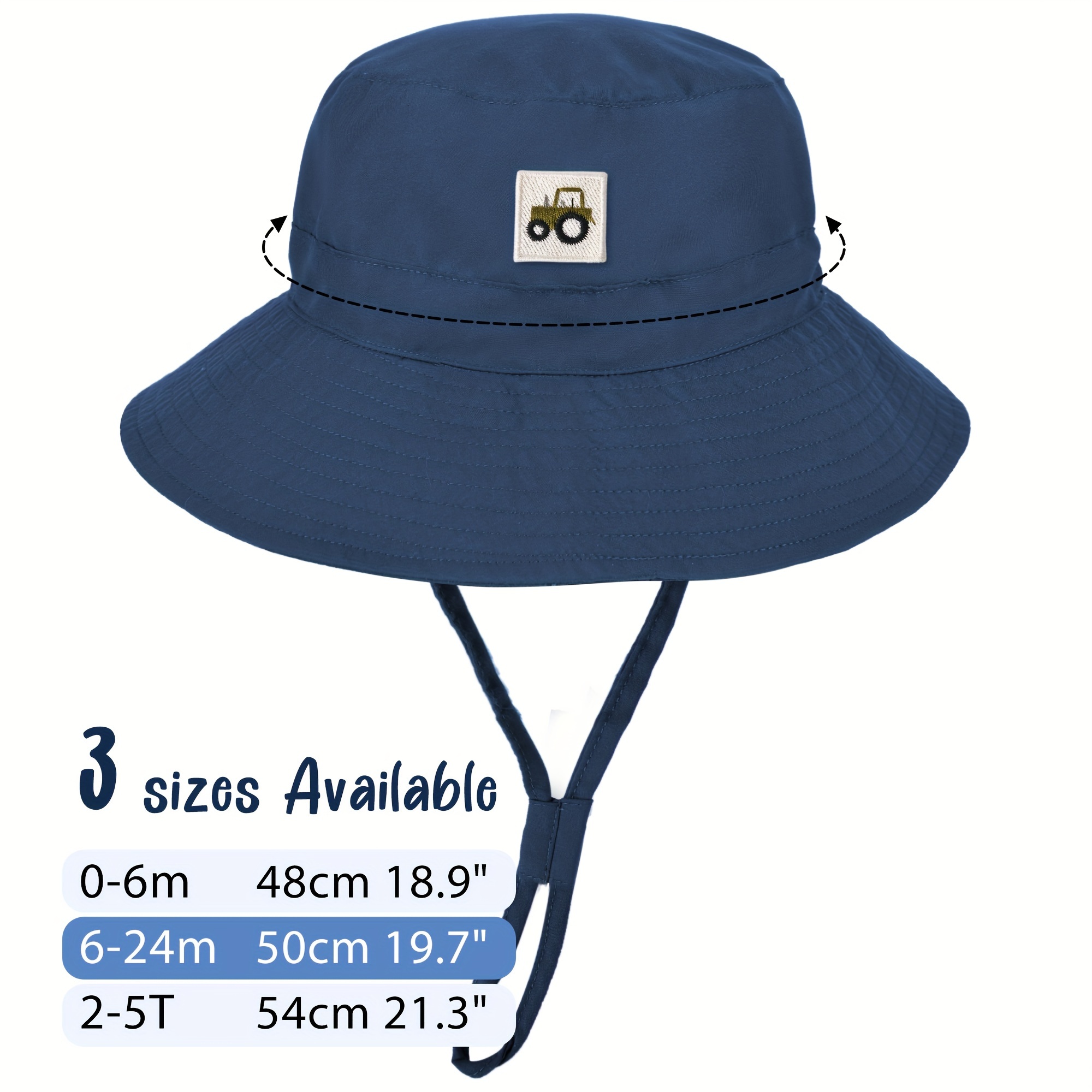 3-8y Beach Sun Hat Personalized Children's Anti-Uv Fashionable Big-Brimmed Hat  Kids' Shawl Cap For Outdoor Activities Such As Traveling, Fishing, And  Hiking For Baby And Toddler Girls