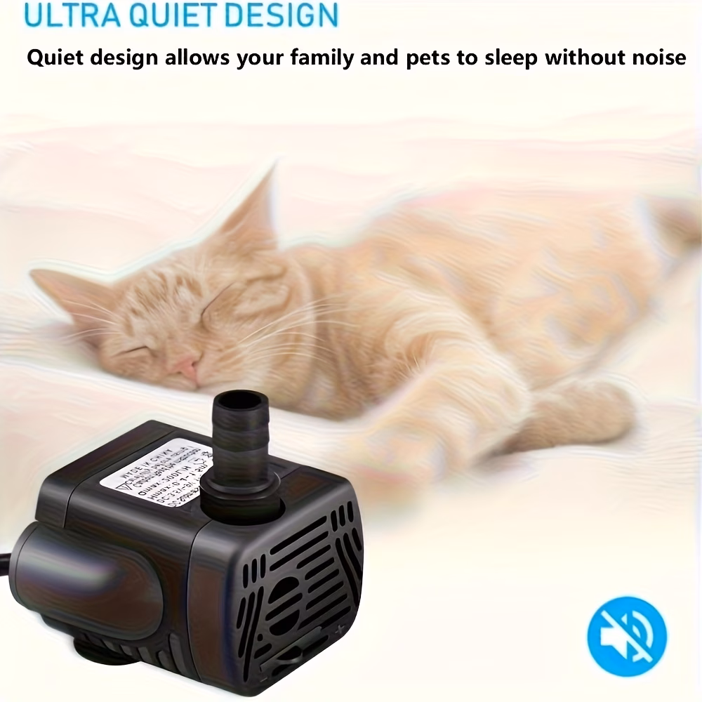 משאבת מים usb, משאבת מים למזרקות, משאבת מים טבולה 3w 3.5-9v 200l/h שחור/לבן פרטי מוצר 3