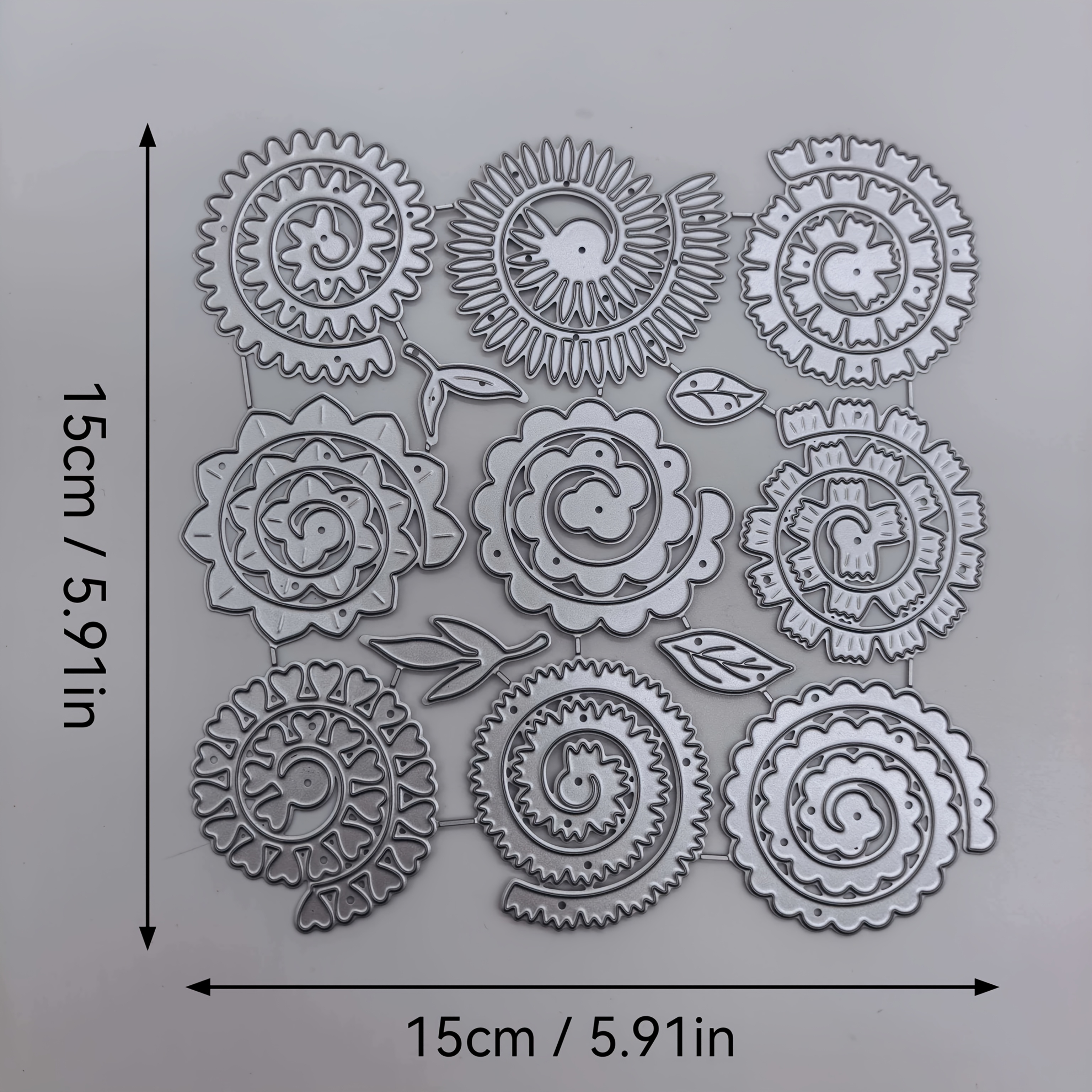 TEMU 1pc 3d Flower Making Metal Cutting Dies,die Cuts Metal Embossing Stencils Template Mould For Card Scrapbooking And Diy Craft Album Paper For