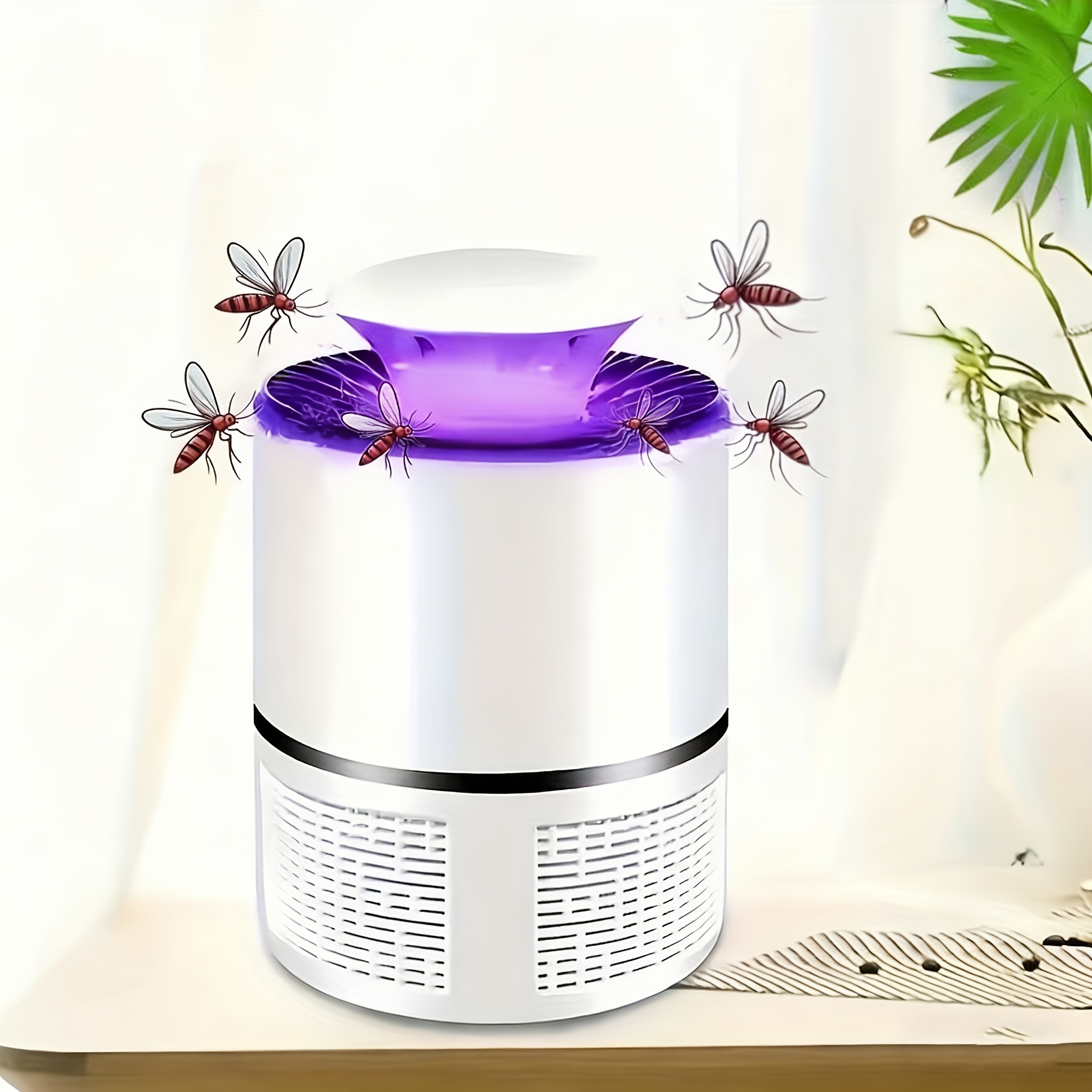 3-Pack AOCIWE Silent Mosquito Killer - USB-Powered Automatic Insect Repellent Suitable for Indoor/ Use with Blue Flame Effect, Low-Voltage Operation, Compact Bug Zapper for Bedroom, &, USB-Powered Device