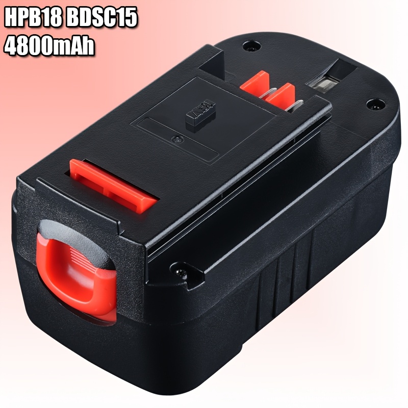 TEMU Compatible For 18v 4.8ah High-capacity Replacement Battery Compatible For Hpb18 Drill, Tools - Compatible With Hpd1800, Hpg1800, Fs1800, Fs1802,