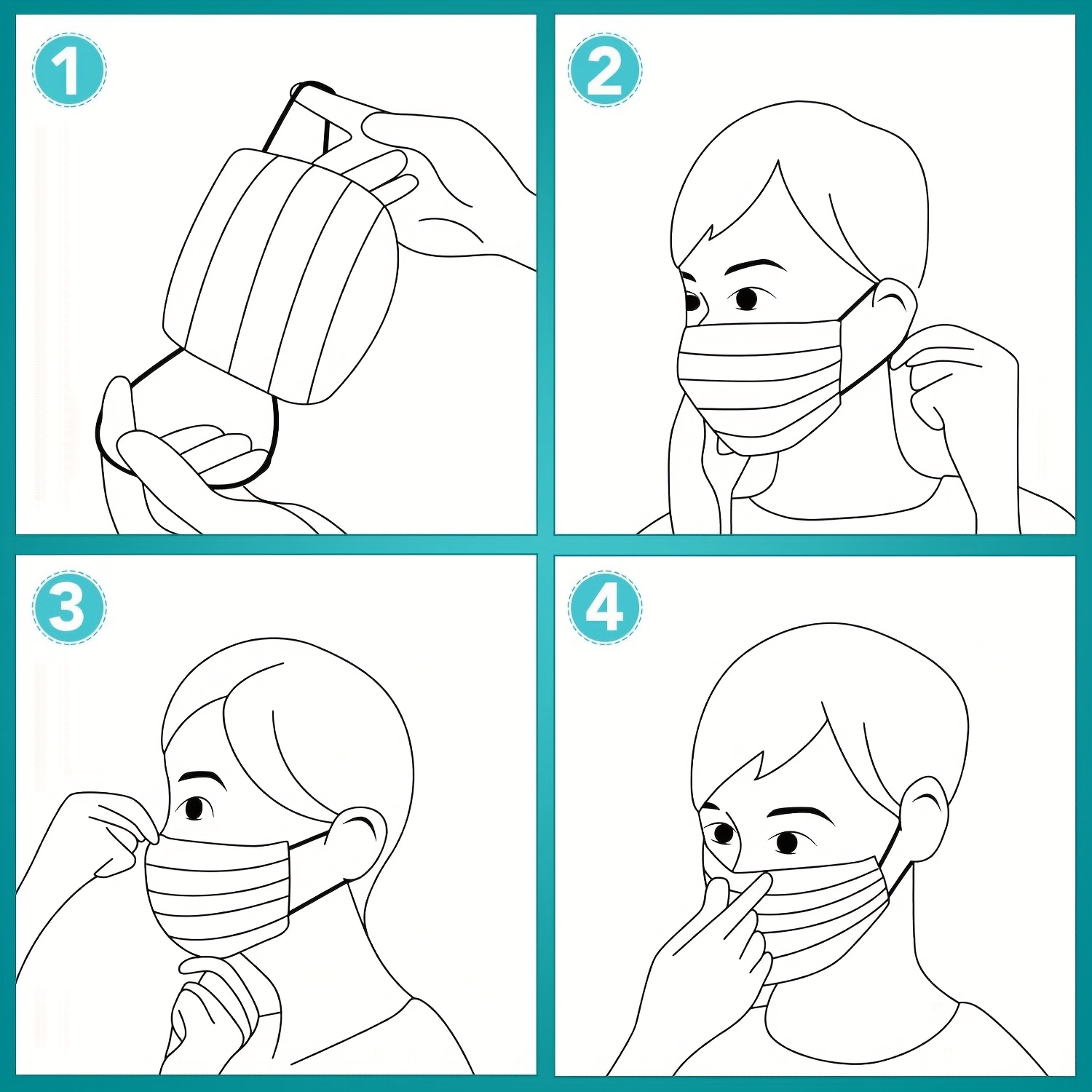 Disposable Black Face Scarf, 40/80pcs Package