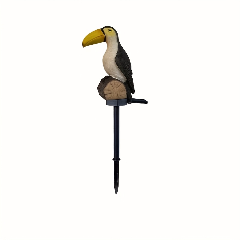 Solar Light Yellow-beaked Bird Lamp Resin Craft Led Outdoor Lighting Decorative Landscape Light Solar Lawn Light Garden Light For Courtyard Garden Path Lawn Festival Decoration