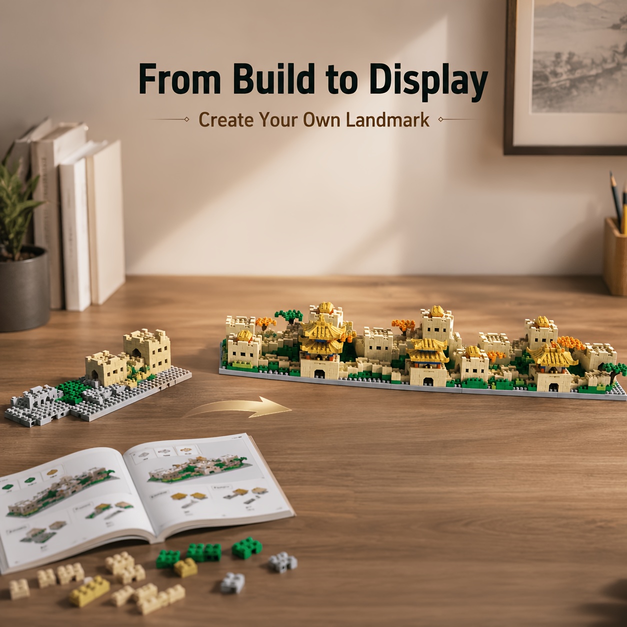 Great Wall of China Architecture Micro Building Blocks Set