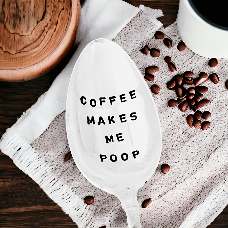 TEMU 1pc Coffee A Coffee Lover Funny Coffee Spoon Gift