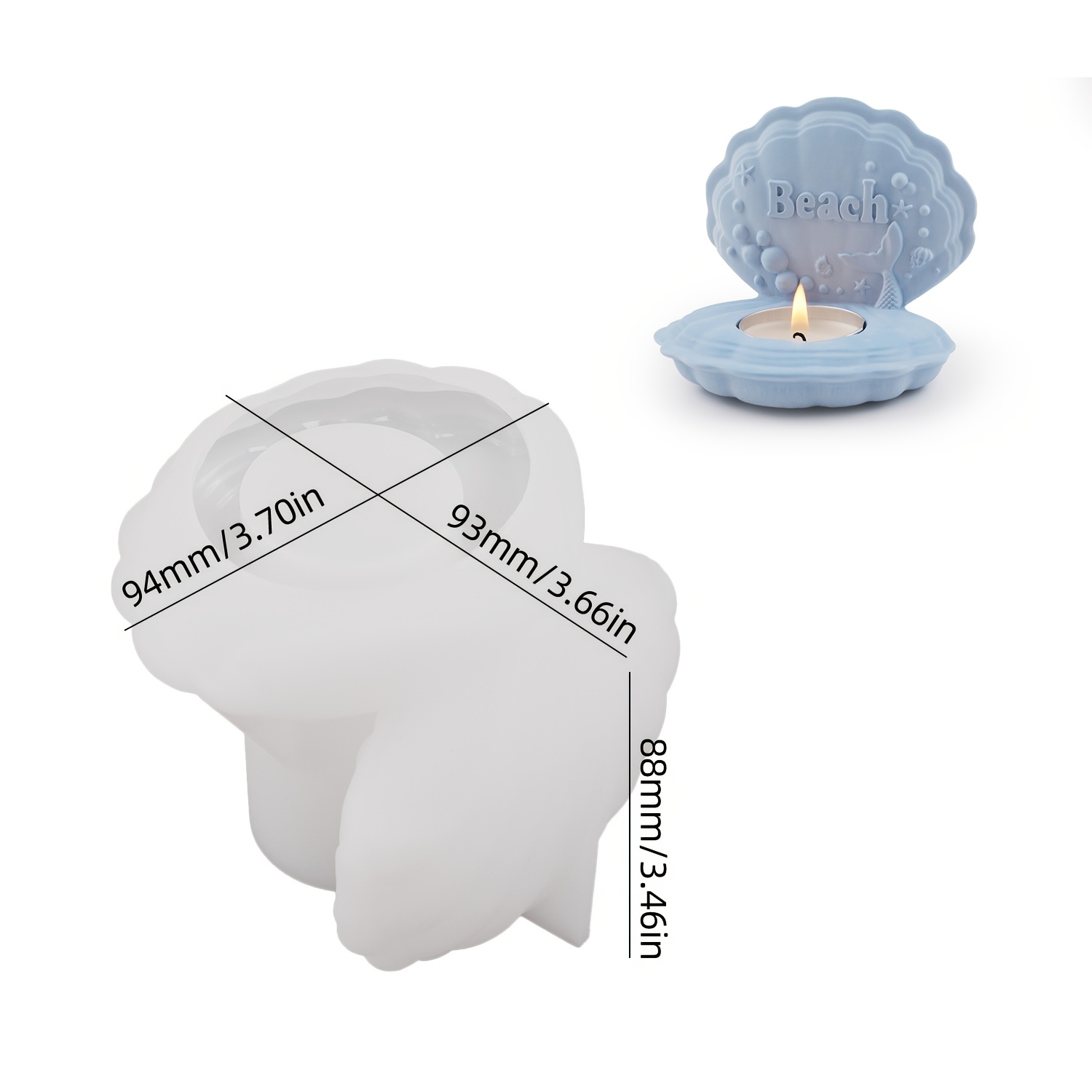1pc Bubble Candle Holder Silicone Mold - Resin Casting, Epoxy Resin Molds For Diy Home Decor, Candles And Home Decoration