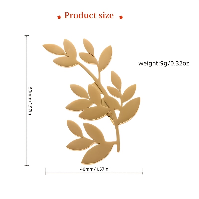 Elegant Fresh Grass-shaped Brooch for Weddings