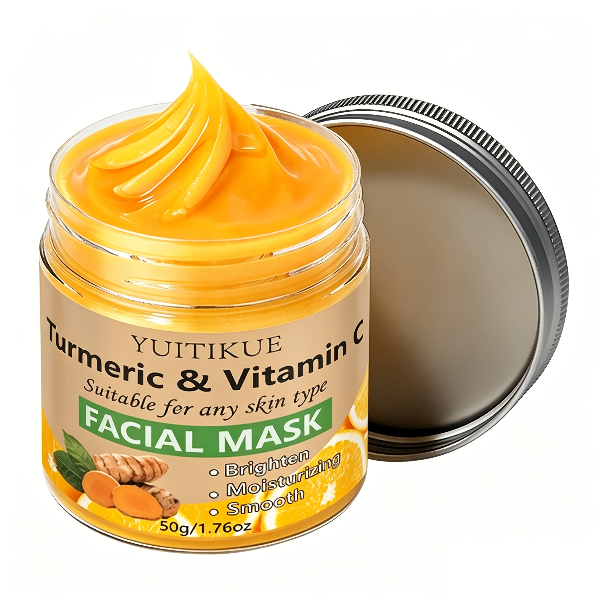 Turmeric Vitamin C Facial Mask, Moisturizing, , Tightens And Lifts, Designed For Coarse Pores And Loose Skin. Korean Skincare Products, Facial Care, High-end Skincare Facial Mask