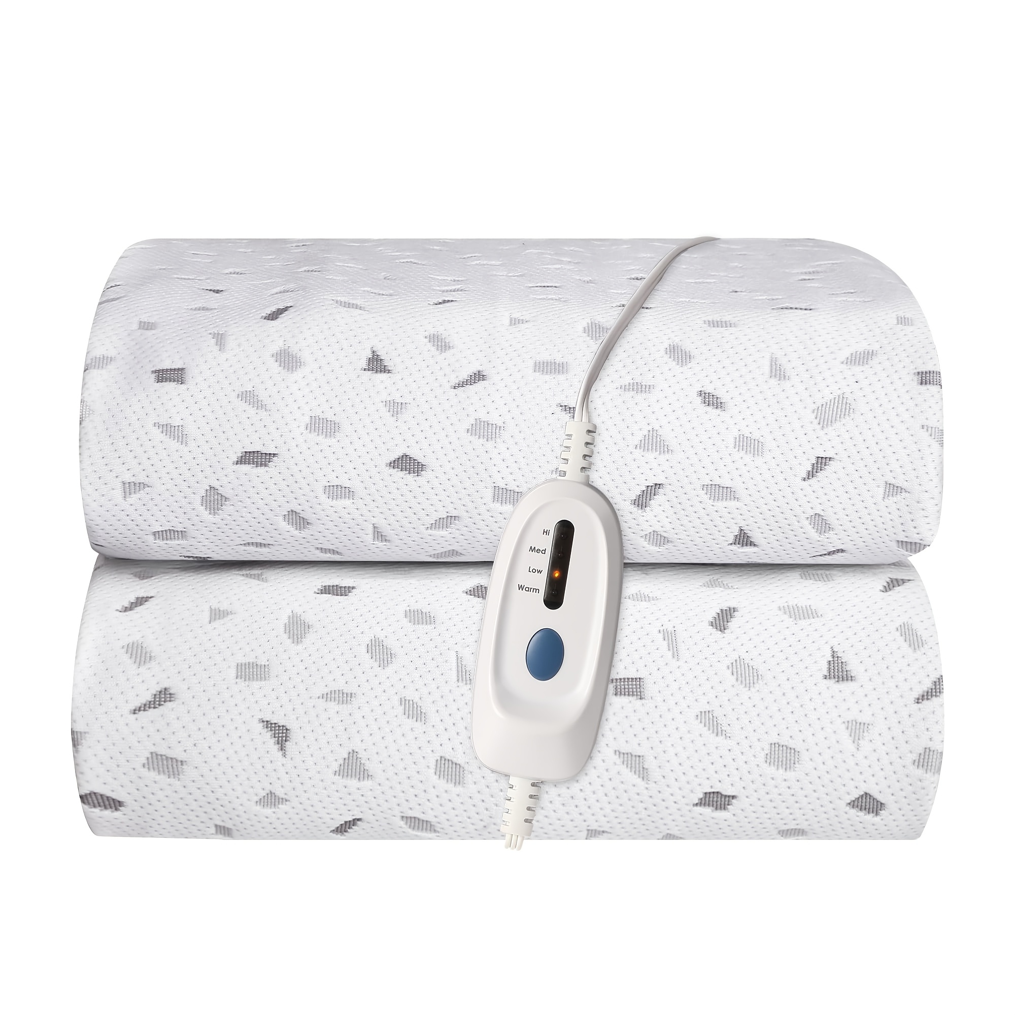 TEMU 1pc Heated Mattress Pad Electric Underblanket With Deep Pocket Heating Level Adjustable& Auto Off Protection Machine Washable, Warm And All Night Long For A With Your