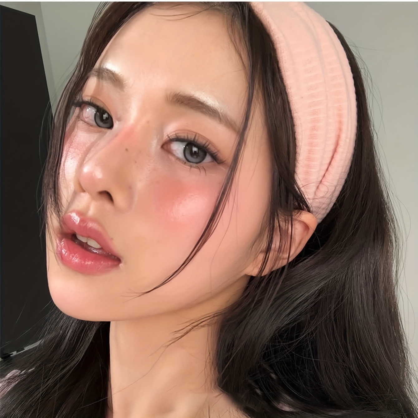 TEMU 1pc Large 8cm/3.1in Women's Sports Headband, Casual Elastic Sweat-absorbent Ribbed Yoga Running Hairband, Men's Headband Fashion Hair Accessory