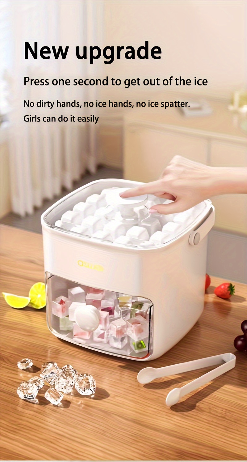 food grade large capacity   tray double layer 48 cube mold an effortless ice maker for producing large quantities of ice designed for use with a refrigerator made from safe lead free materials suitable for home and celebration use essential for christmas parties and new year   details 4