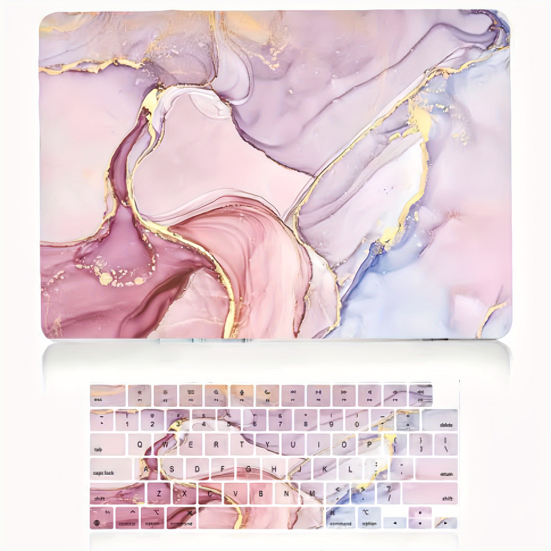 Rose gold marble macbook air outlet case