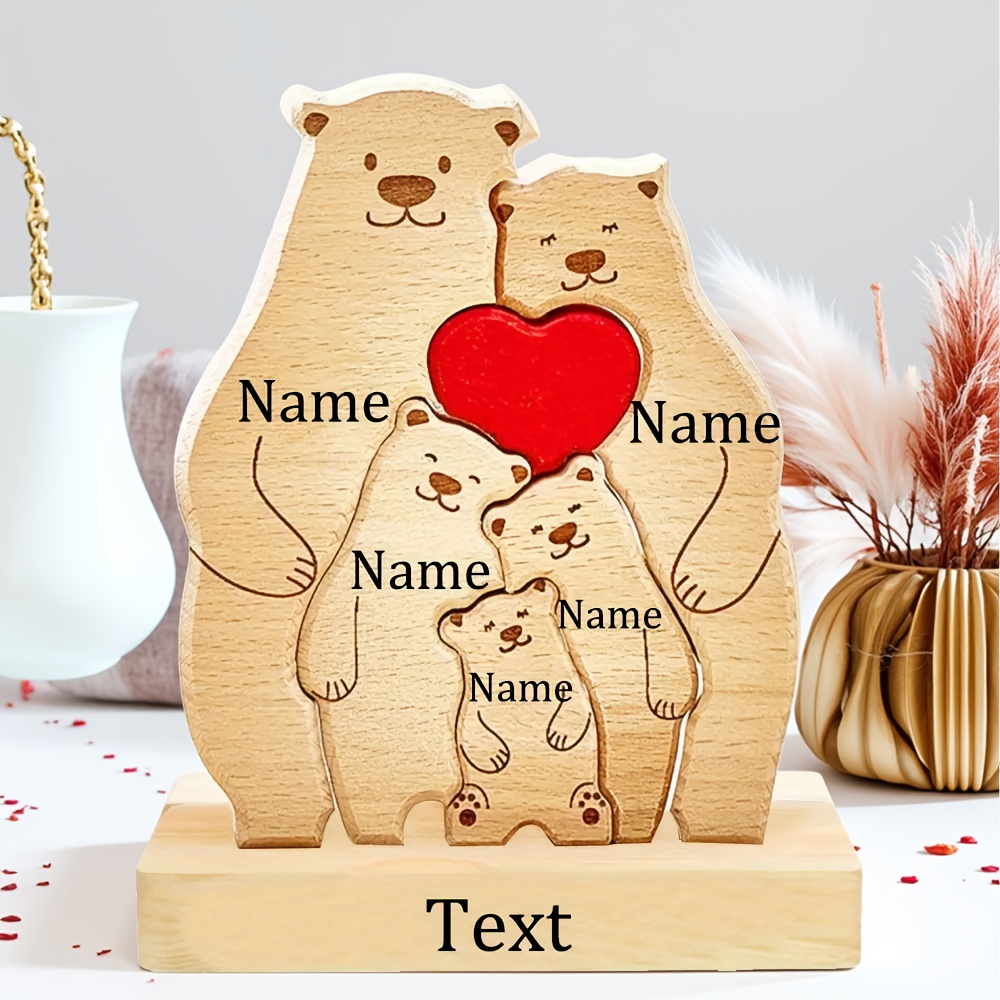 Custom Family Bear Puzzle