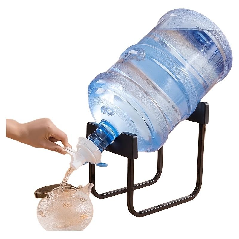Water Bottle Holder Stand 18.93 L Water Jug Stand with Spigot Heavy Duty Carbon Steel Portable Water Dispenser Stand for Office Home Outdoor Camping Non-Slip Stable U-Shaped Design Easy to Assemble Detachable, Utility Racks