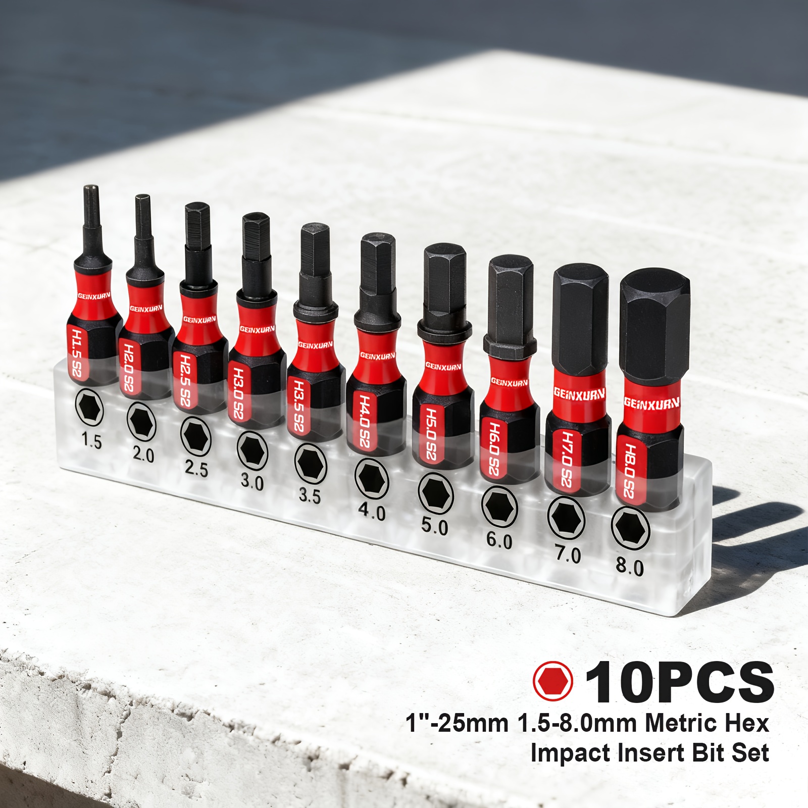 10, 20, And 21pcs Sets Of 1"-25mm 5-8.0mm Metric Hex Socket Impact Screwdriver Sets