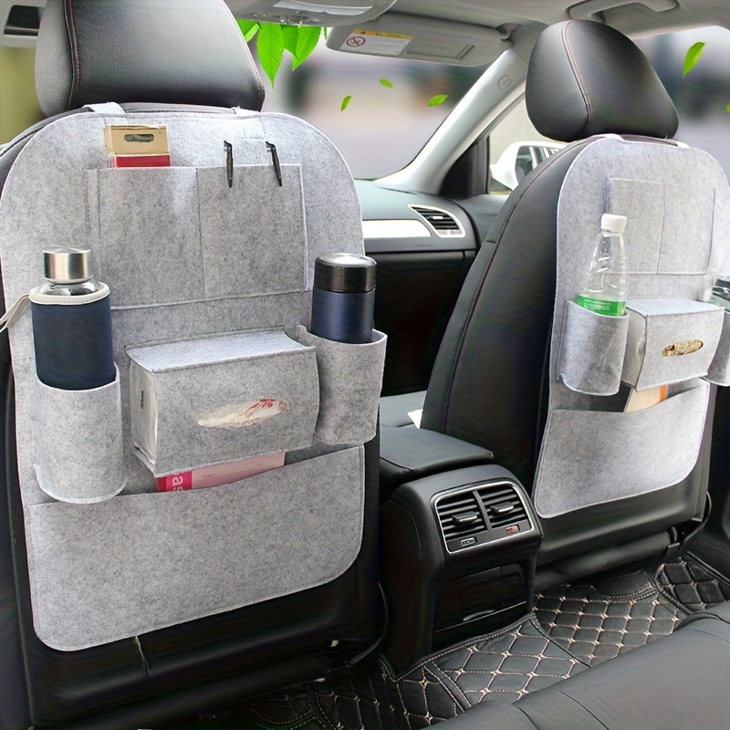 TEMU Multi-functional Car Seat Back Hanging Storage Bag, Felt Storage Bag | Multi- Storage Bag, , Space-saving | Lightweight, Keeps The Car Interior