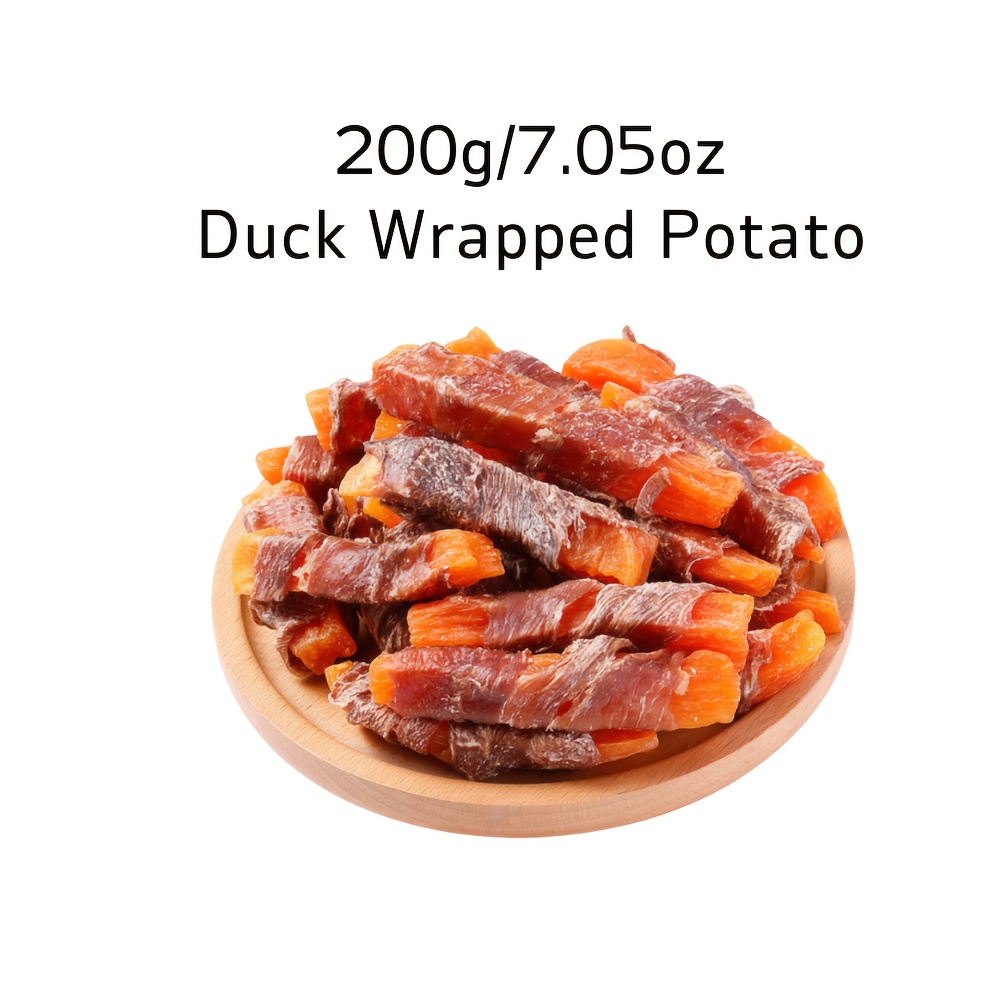 TEMU 200g/7.05oz -to- Dog Training Treats - With Real Duck & Sweet Potato, Natural Puppy Treats For Small, Medium, Large Dogs - Healthy, ,