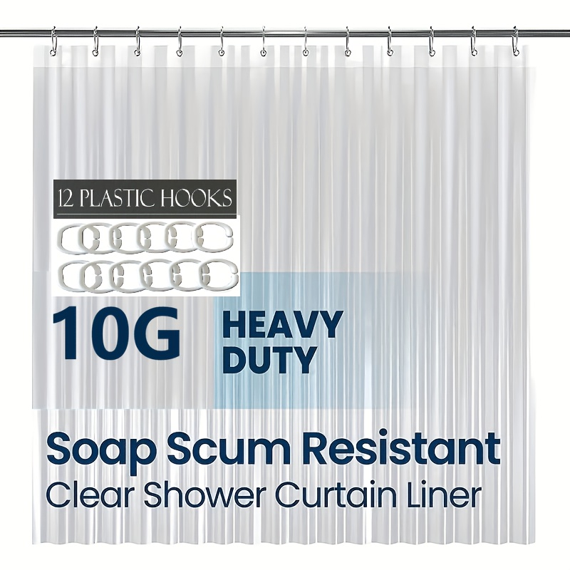 bathroom shower curtain plastic shower curtain premium peva with rust proof grommets clear 10g bathroom accessories 72x72