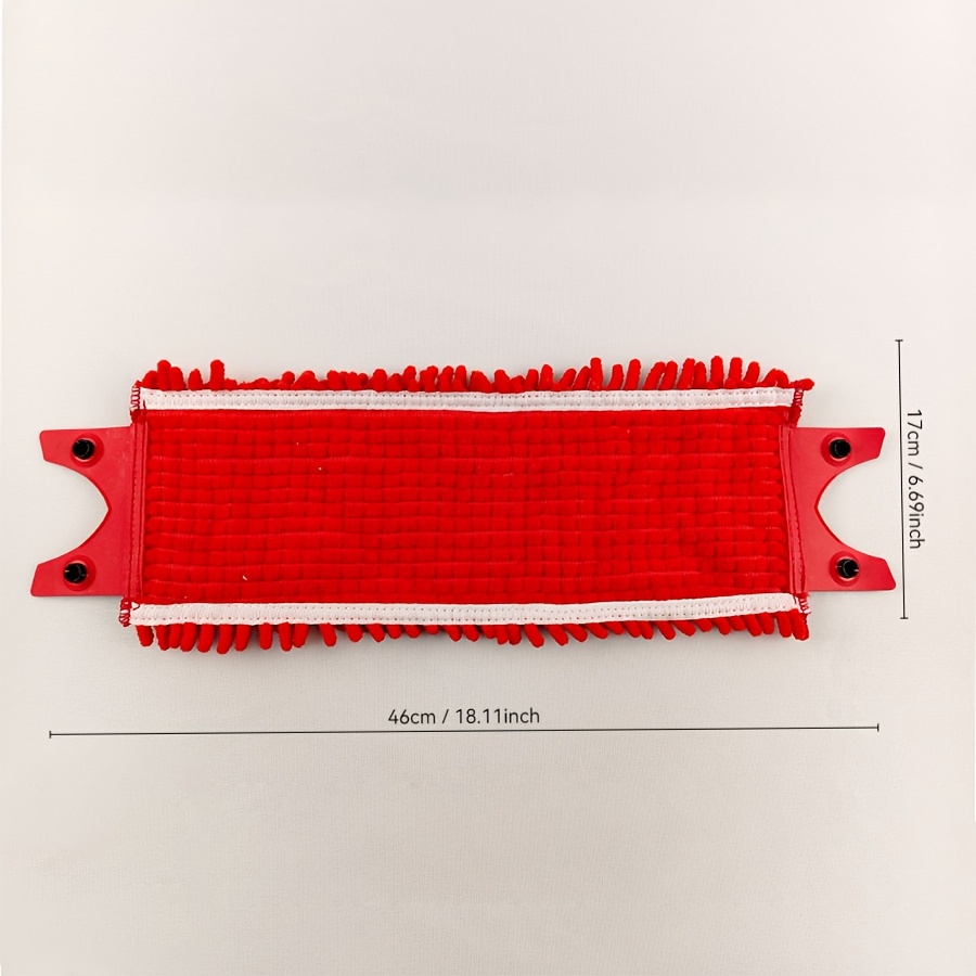 TEMU Flat Mop Replacement Pads, Red, 2pcs Set, Washable And Reusable, Stain-grabbing And , Essential For Household/apartment/holiday Cleaning, Fits