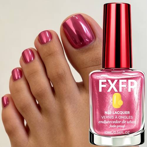 fxfp raspberry nail hardener natural quick dry lamp free long lasting nail polish y2k style nail brightening party suitable for hands and feet summer beach nail art