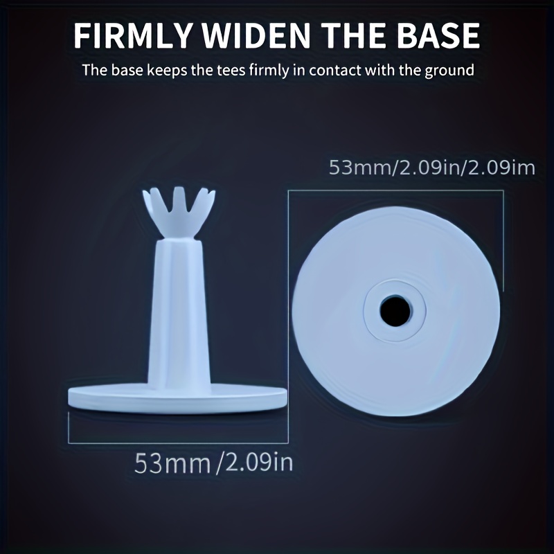 Image of Adjustable Golf Tees - Rubber Golf Tees For & Simulator - Essential Golf Accessories For Men Indoor & Outdoor Practice, Durability And Stability Golf Tees